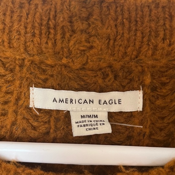 american eagle size m cropped knit sweater - Picture 3 of 4